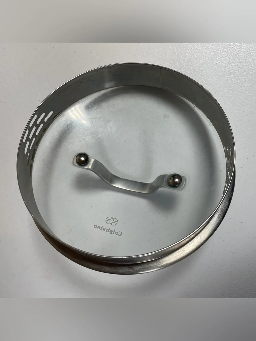 Calphalon Stainless Steel and Clear Glass Lid 6 1/2” *Lid ONLY*